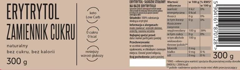 Erytrytol: sprawdź ile kalorii ma ten bezpieczny zamiennik cukru